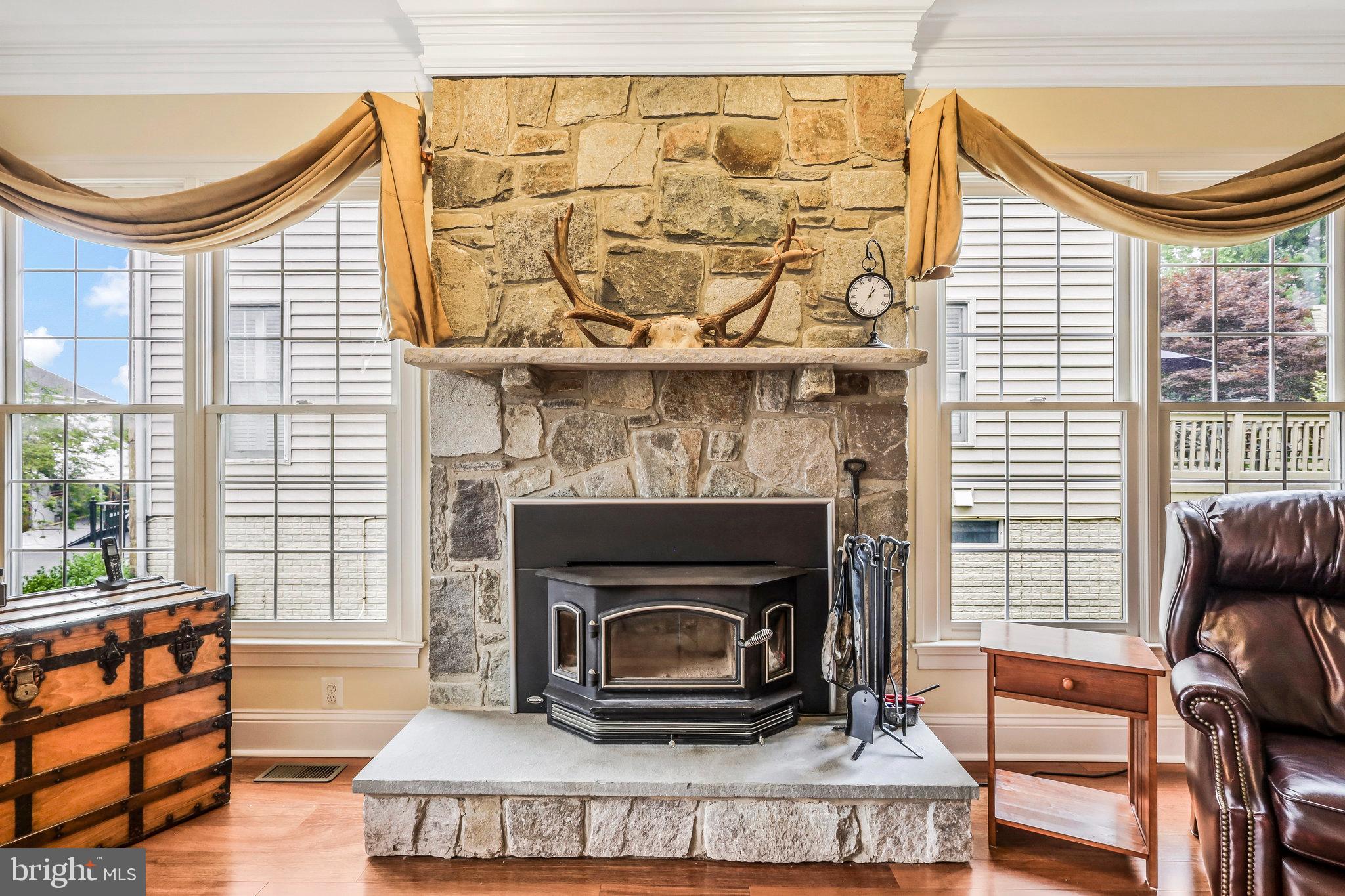 5658 Clouds Mill Drive Alexandria, VA 22310 - Photo 21 of 68 Stone Fireplace