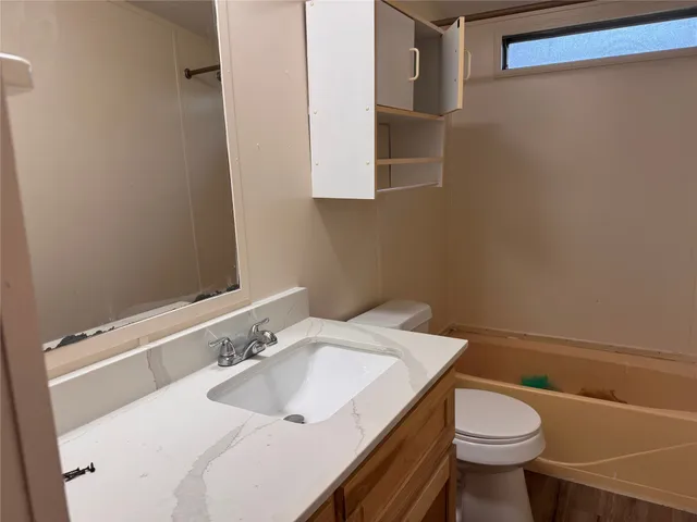 a bathroom with a sink and a toilet