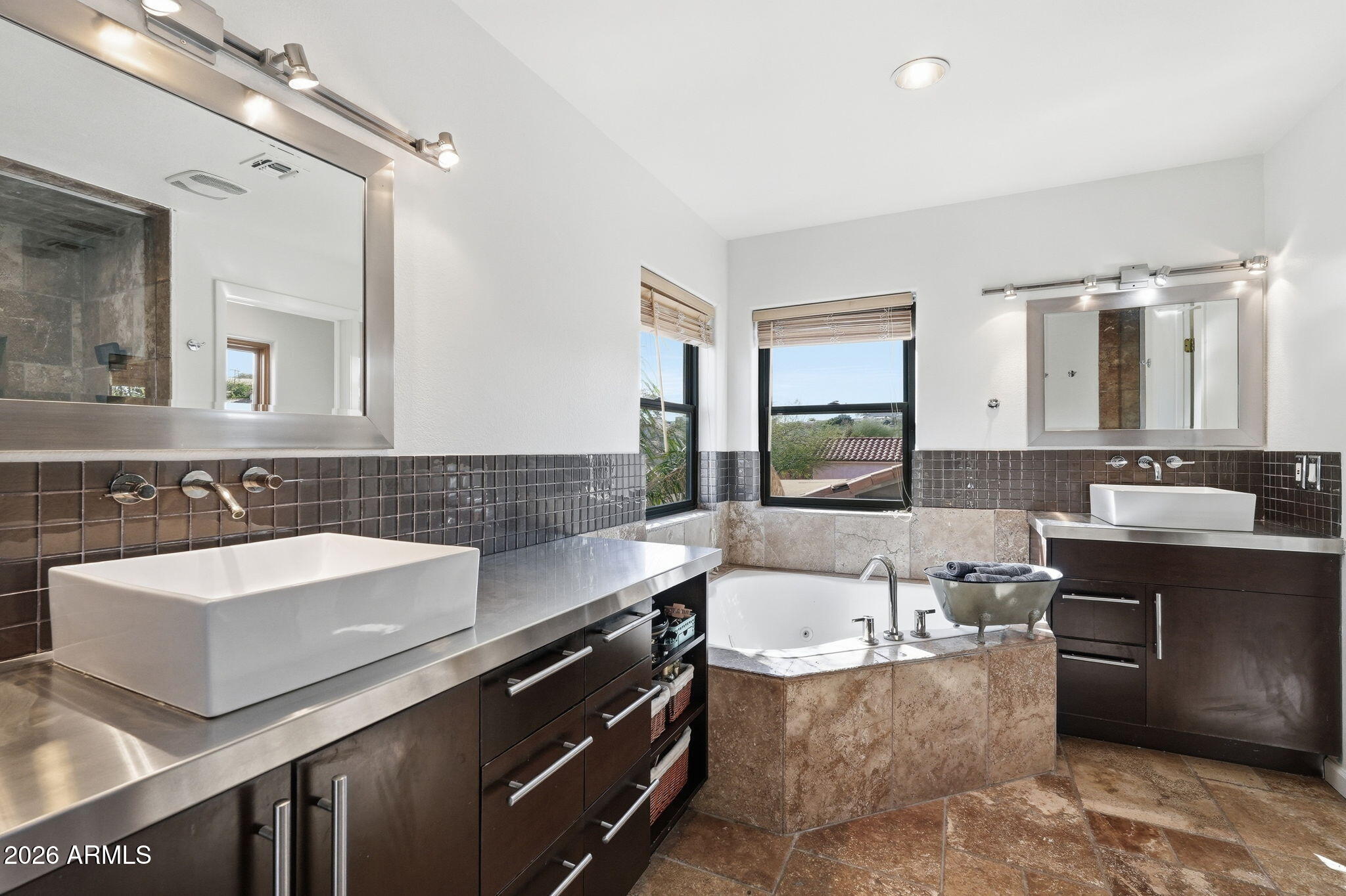 13619 North 18th Street Phoenix, AZ 85022 - Photo 23 of 53 a spacious bathroom with a double vanity sink mirror and double