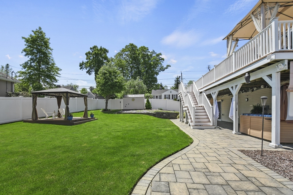7 St Marks Road Worcester, MA 01606 - Photo 31 of 36 a view of a back yard of the house