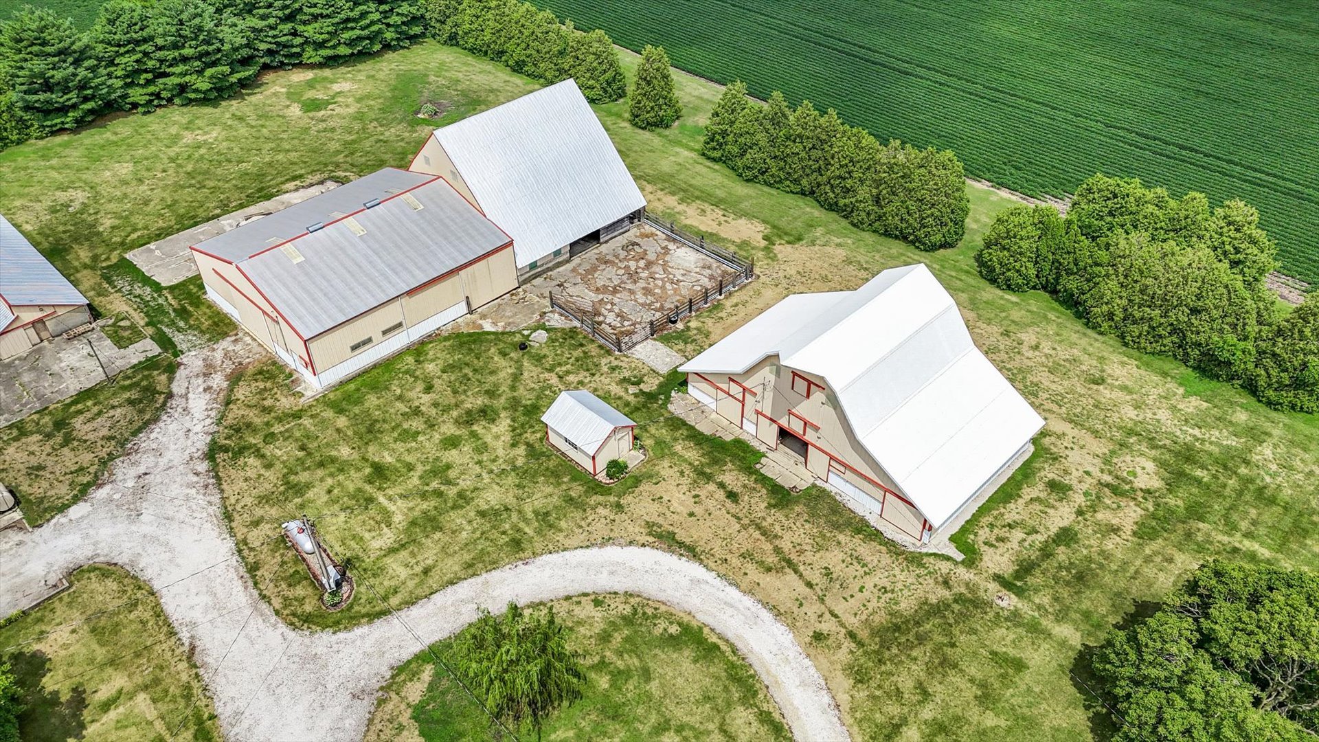 6292 North 100 East Road Allerton, IL 61810 - Photo 42 of 61 an aerial view of a house