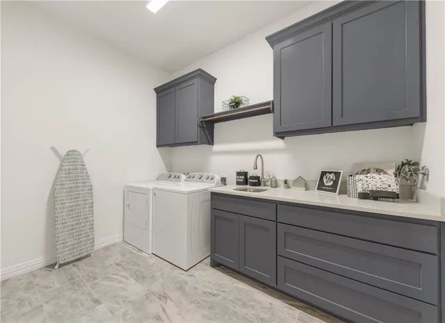 a white bath tub sitting in a bathroom