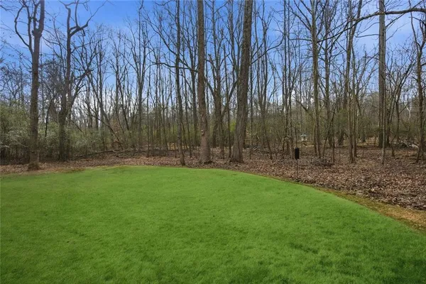 a view of outdoor space with deck and yard