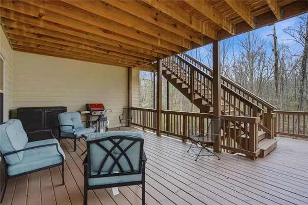 a view of a backyard with a garden