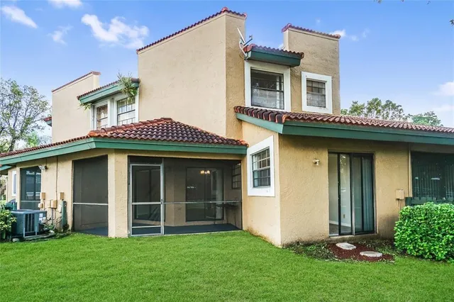 a view of a house with garden