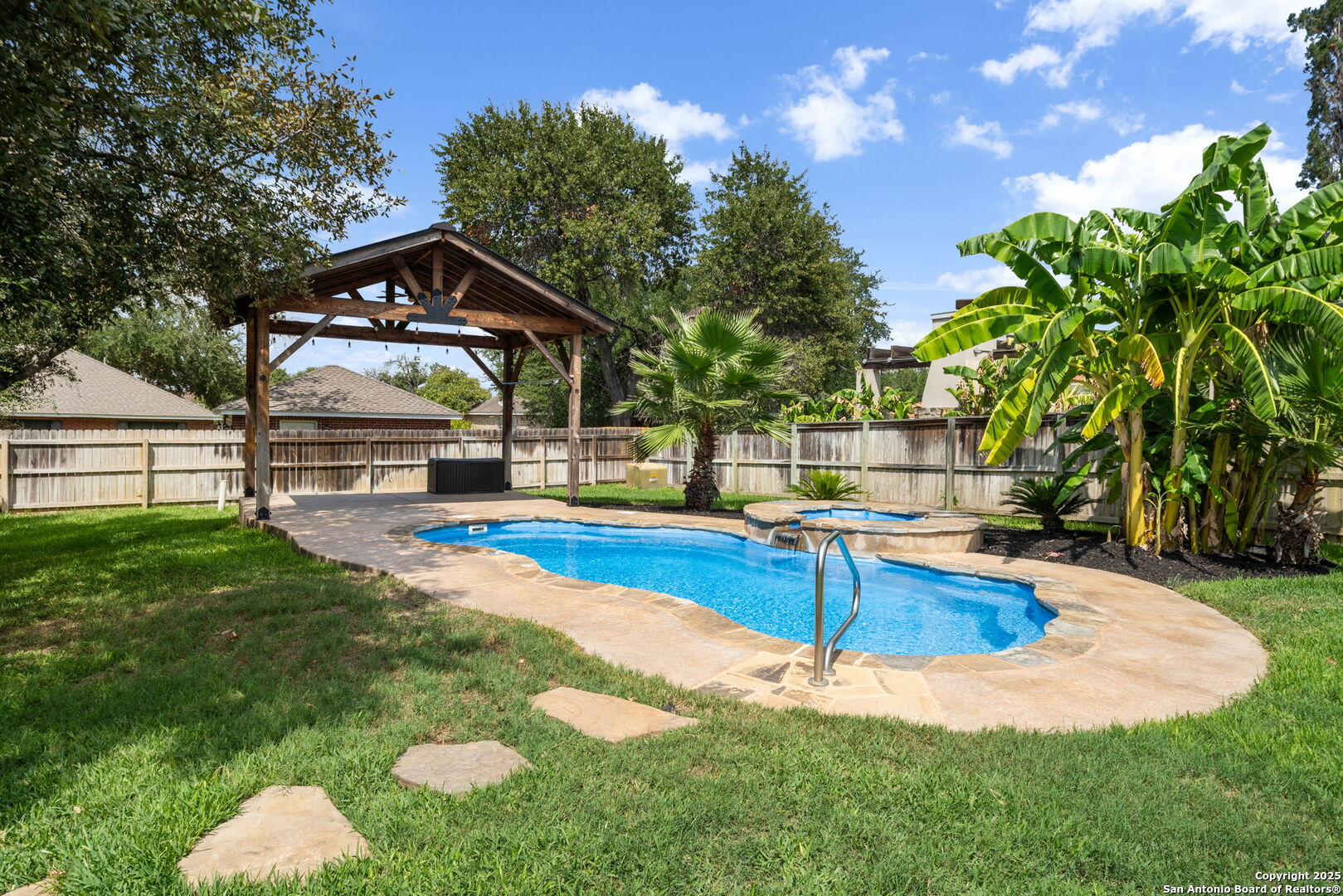 1626 Clover Ridge Pleasanton, TX 78064 - Photo 27 of 33 a view of outdoor space yard deck and swimming pool