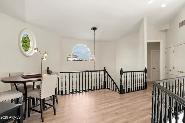 a view of a chairs in balcony