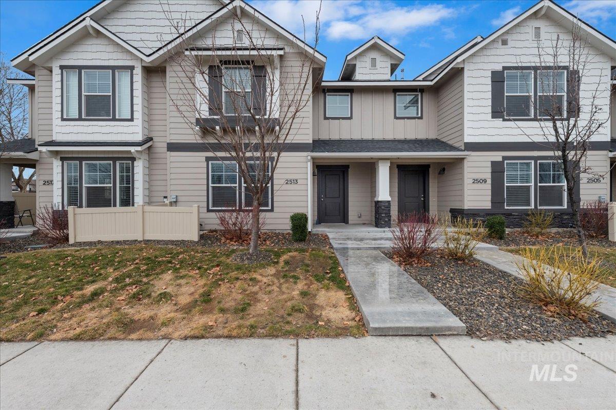Craftsman inspired home featuring board and batten siding