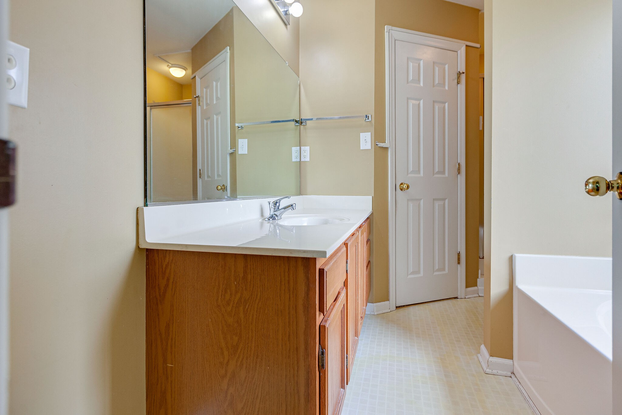 3668 Rutherford Drive Spring Hill, TN 37174 - Photo 17 of 31 a bathroom with a sink and a mirror