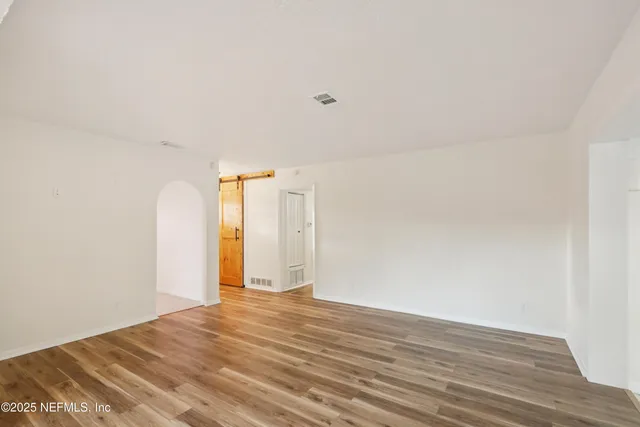 a view of an empty room