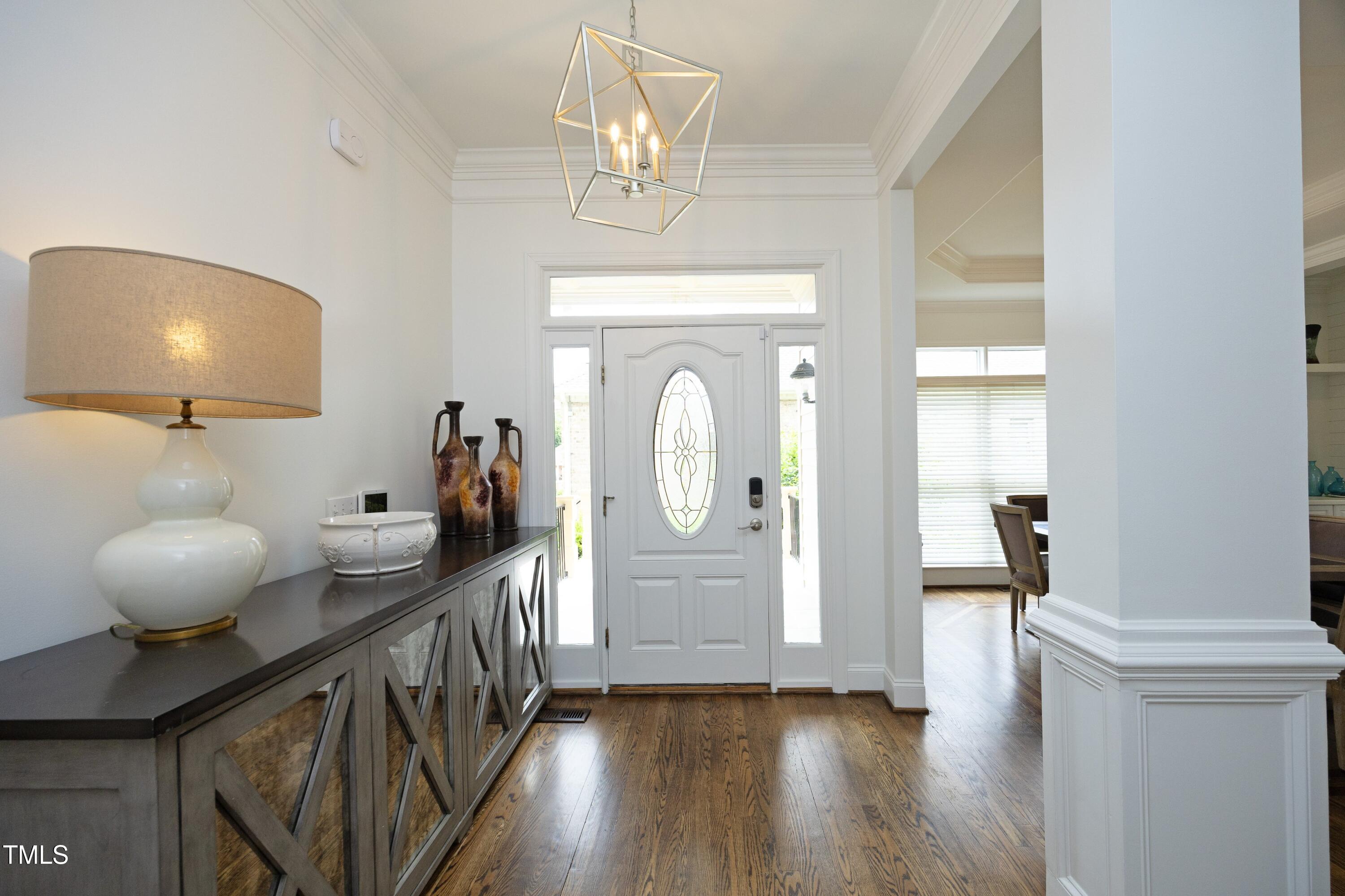 2800 Charleston Oaks Drive Raleigh, NC 27614 - Photo 6 of 53 a view of entryway with wooden floor