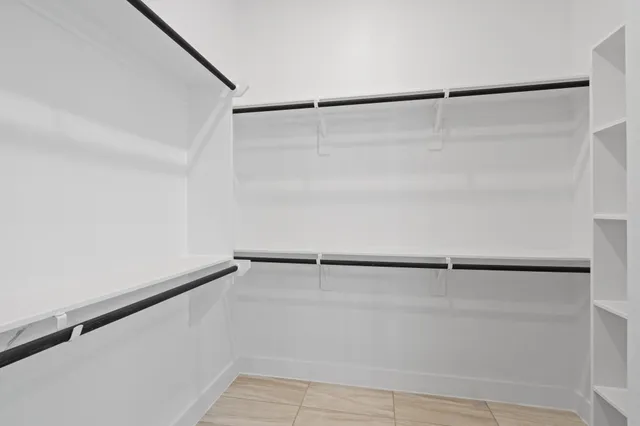a close view of closet