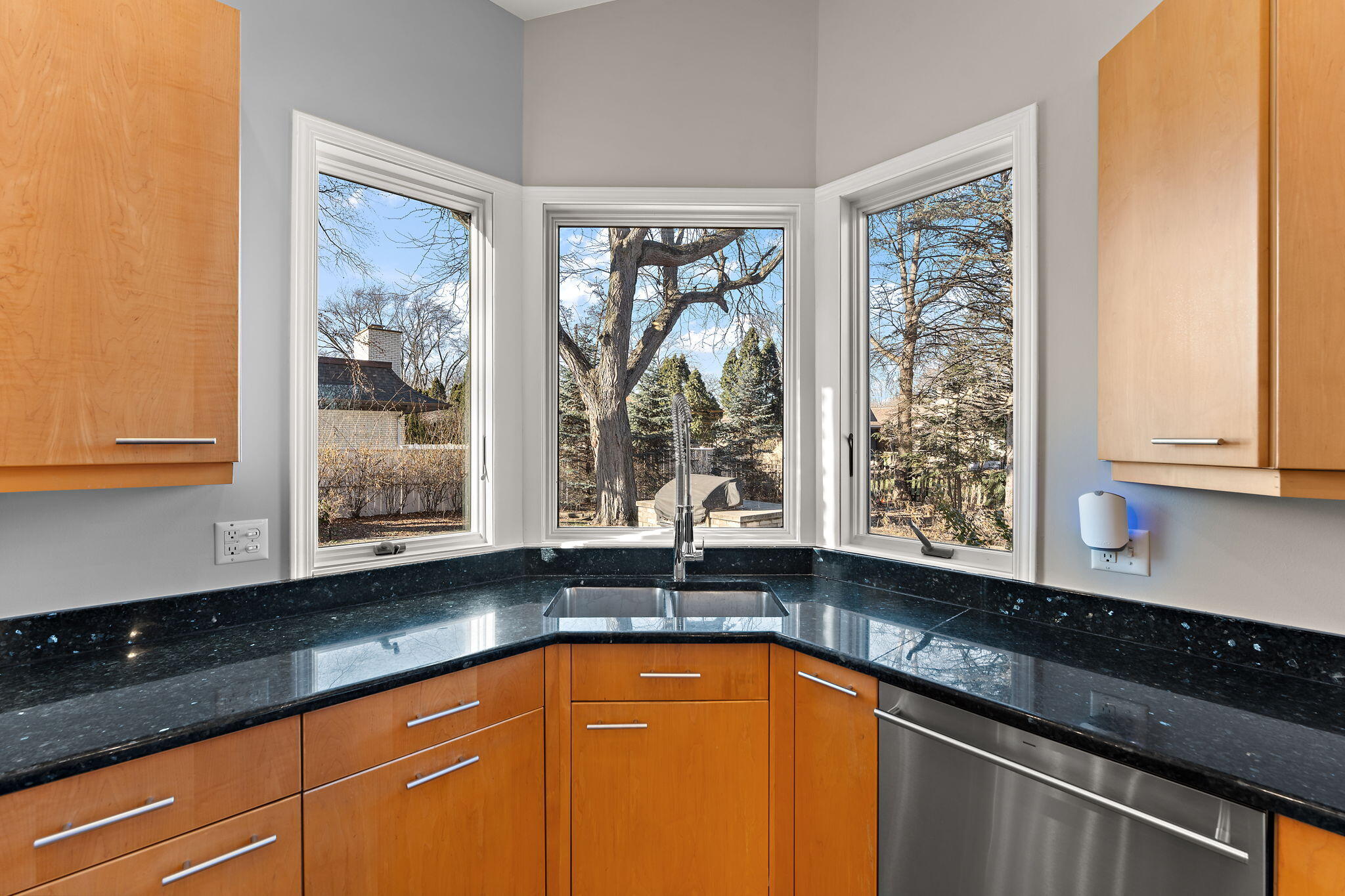 1841 Lambert Lane Munster, IN 46321 - Photo 19 of 66 a kitchen with granite countertop sink and window