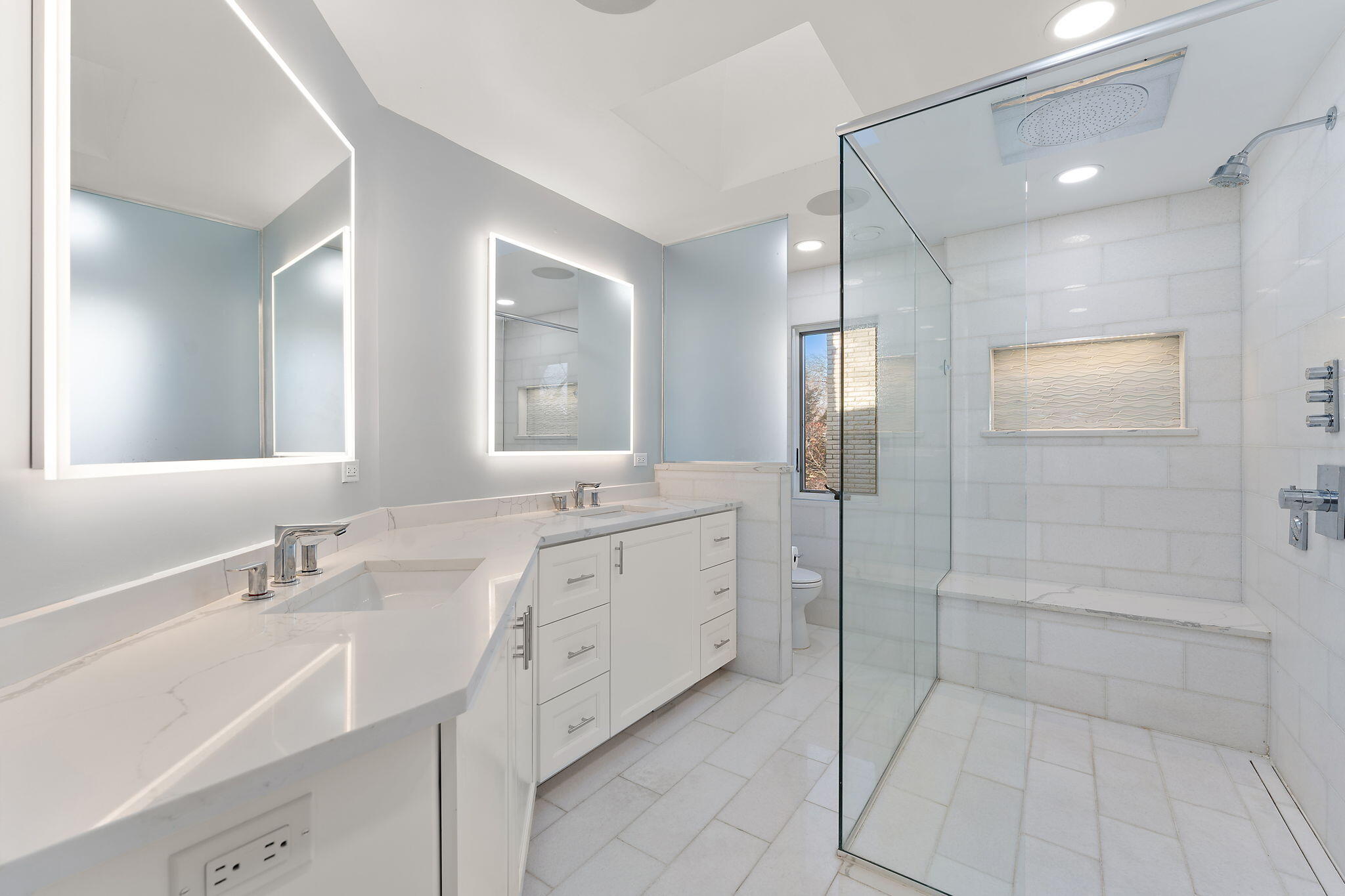 1841 Lambert Lane Munster, IN 46321 - Photo 50 of 66 a bathroom with a double vanity sink mirror and double