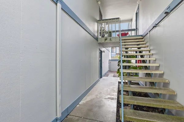 a view of front door