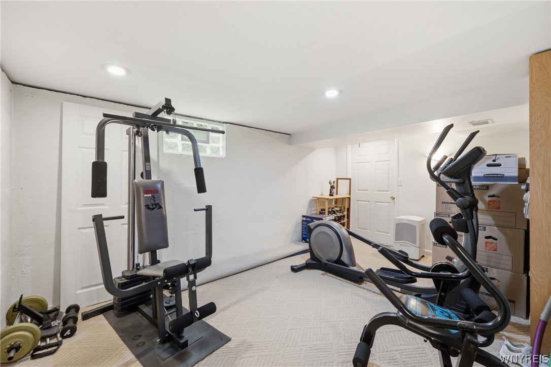 39 East Home Road Lancaster, NY 14026 - Photo 41 of 50 Partially finished basement rec room