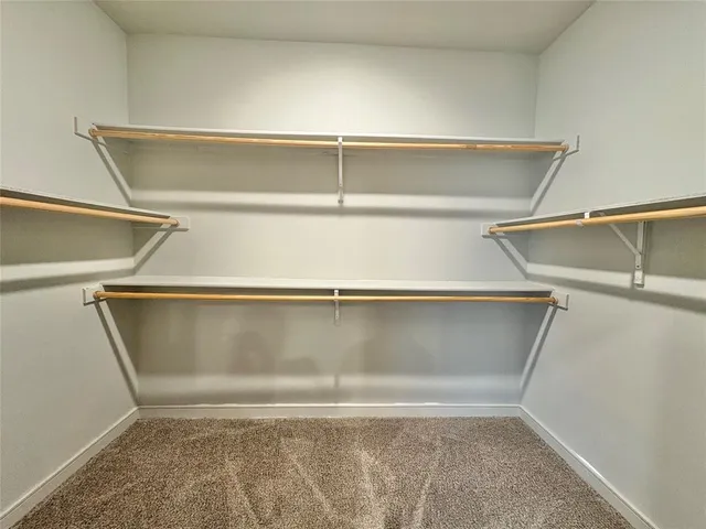 a close view of closet