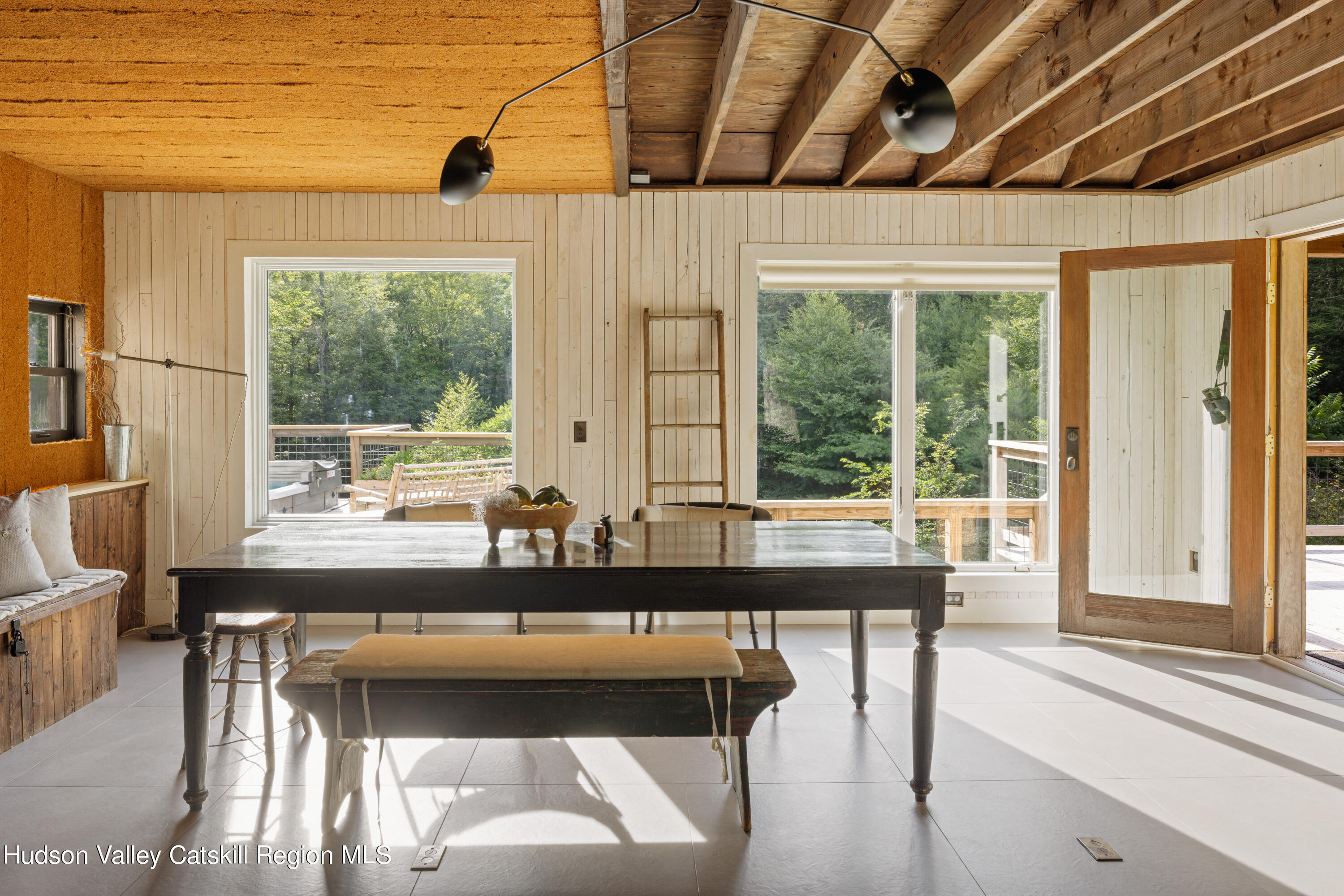 193 Cantine Road Kingston, NY 12401 - Photo 13 of 36 a view of a dining room with furniture window and outside view