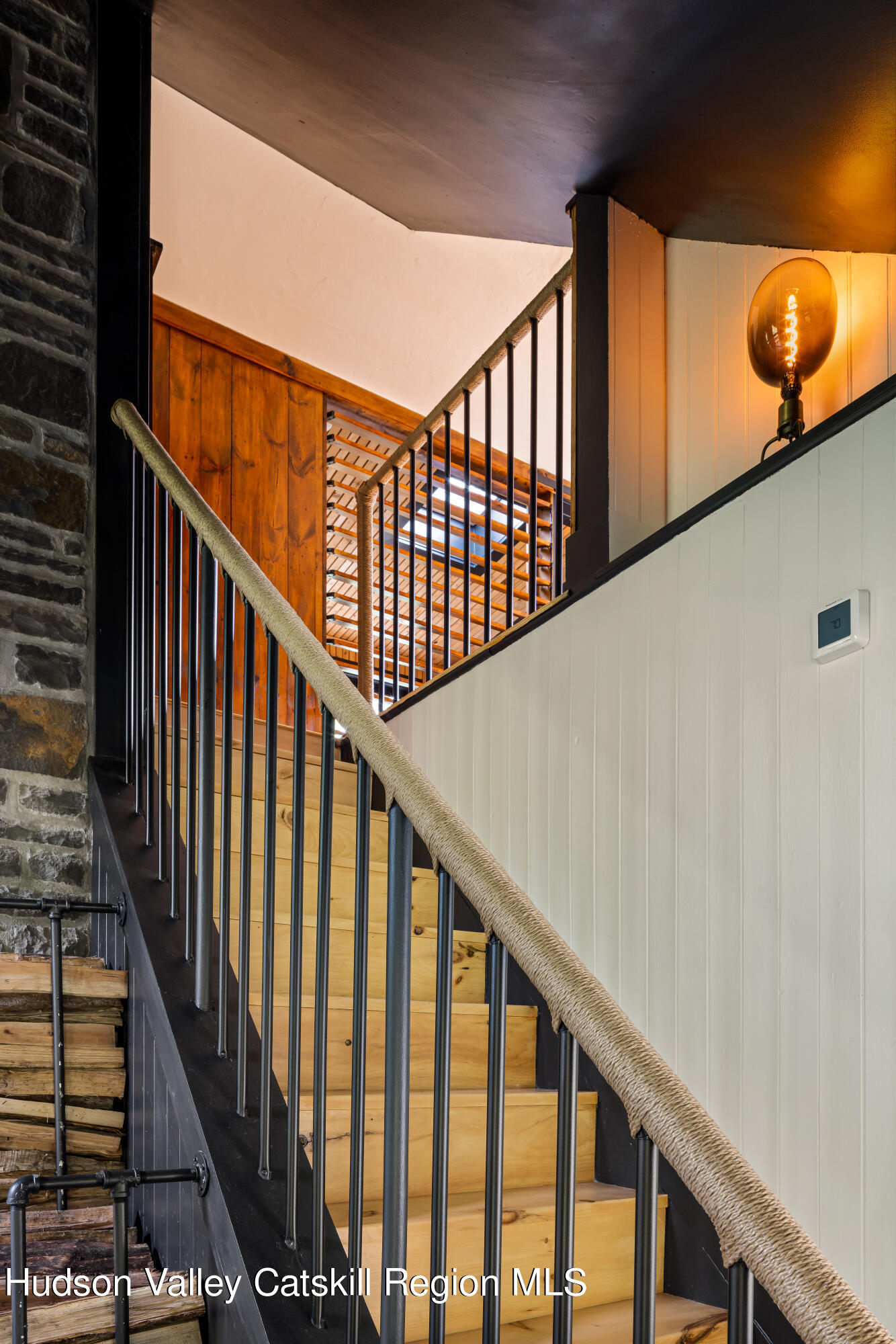 193 Cantine Road Kingston, NY 12401 - Photo 18 of 36 a view of staircase with wooden floor and white walls