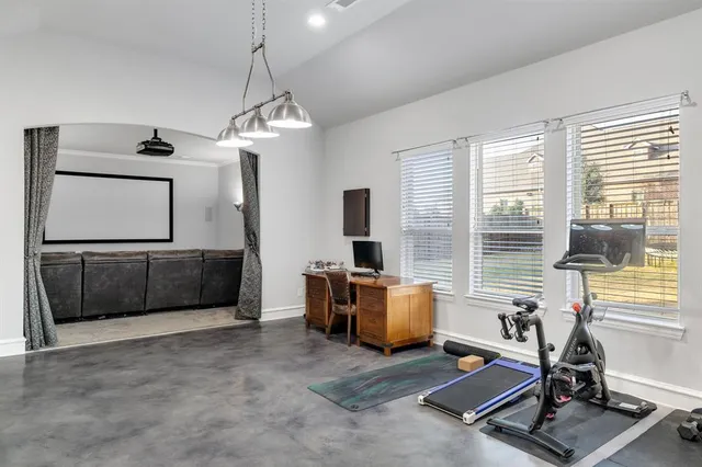 a view of an entryway with a kitchen
