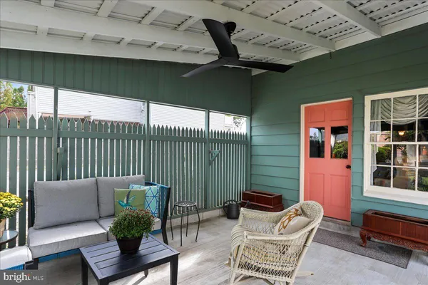 aerial view of a house with a yard