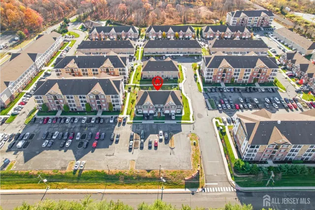 a view of houses with an outdoor space