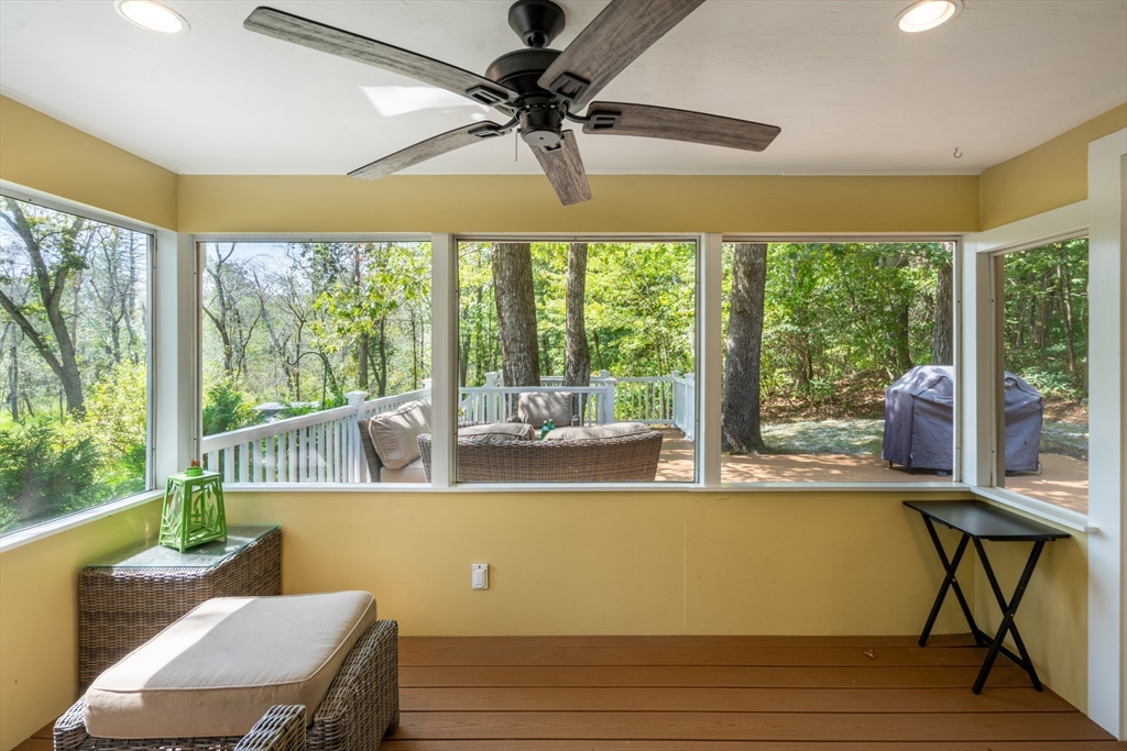96 Conant Road Weston, MA 02493 - Photo 37 of 42 a view of a dining room with furniture window and outside view
