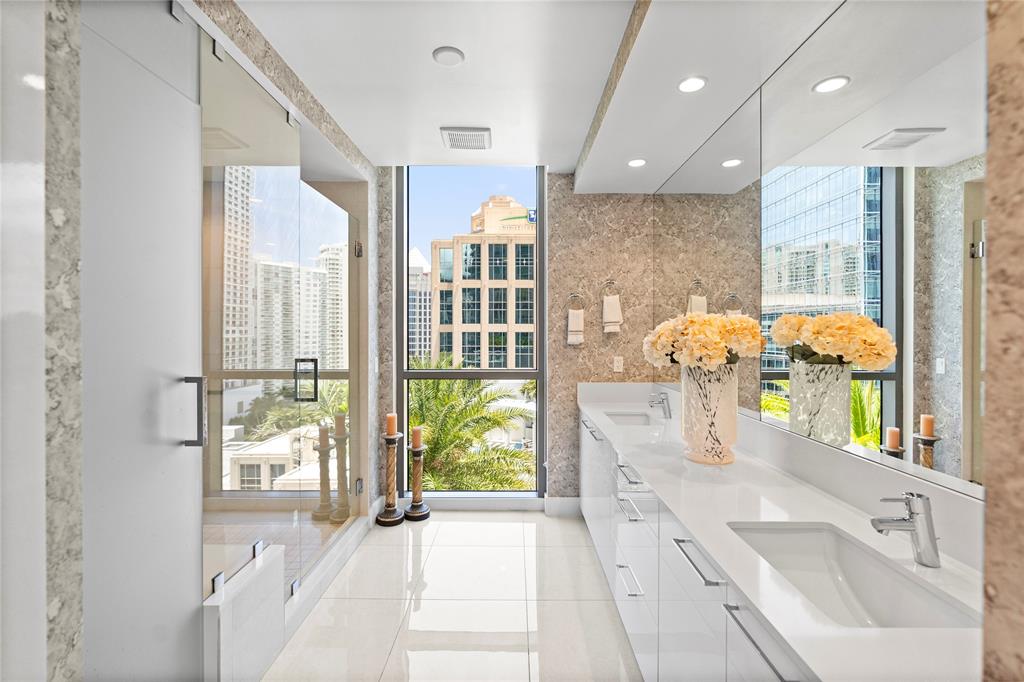 100 East Las Olas Boulevard, Unit 1901 Fort Lauderdale, FL 33301 - Photo 22 of 83 a large white kitchen with a large window
