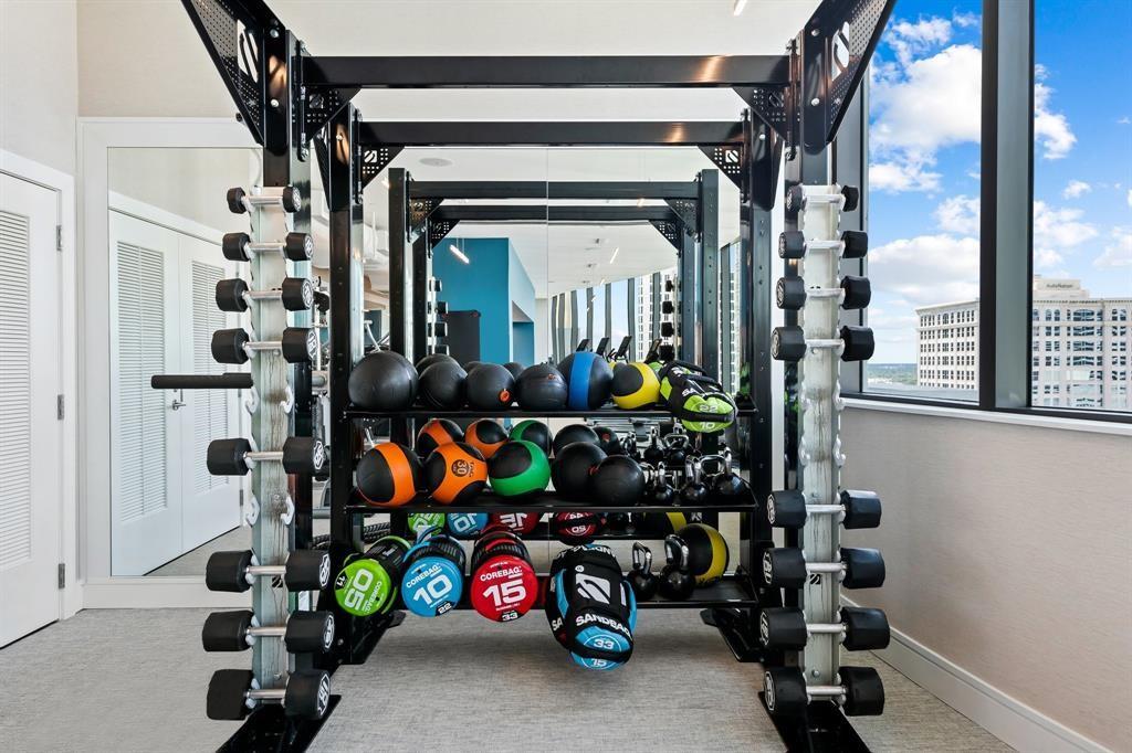 100 East Las Olas Boulevard, Unit 1901 Fort Lauderdale, FL 33301 - Photo 79 of 83 a view of a room with gym equipment