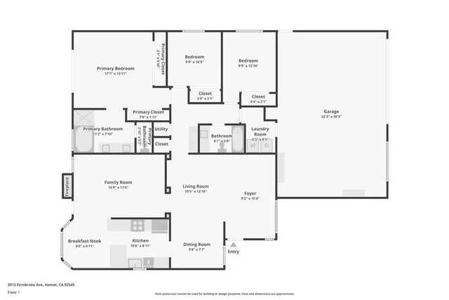$2,800 | 3013 Pembroke Avenue, Hemet, CA 92545