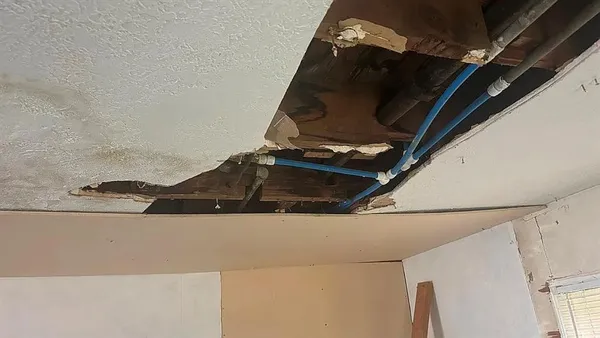 a view of water heater room