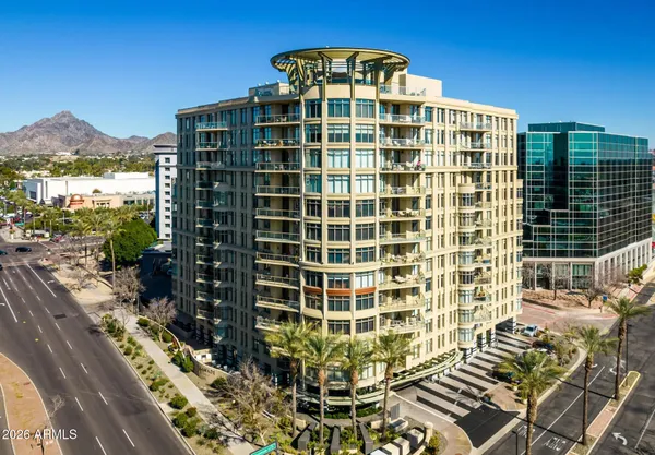 a front view of a building