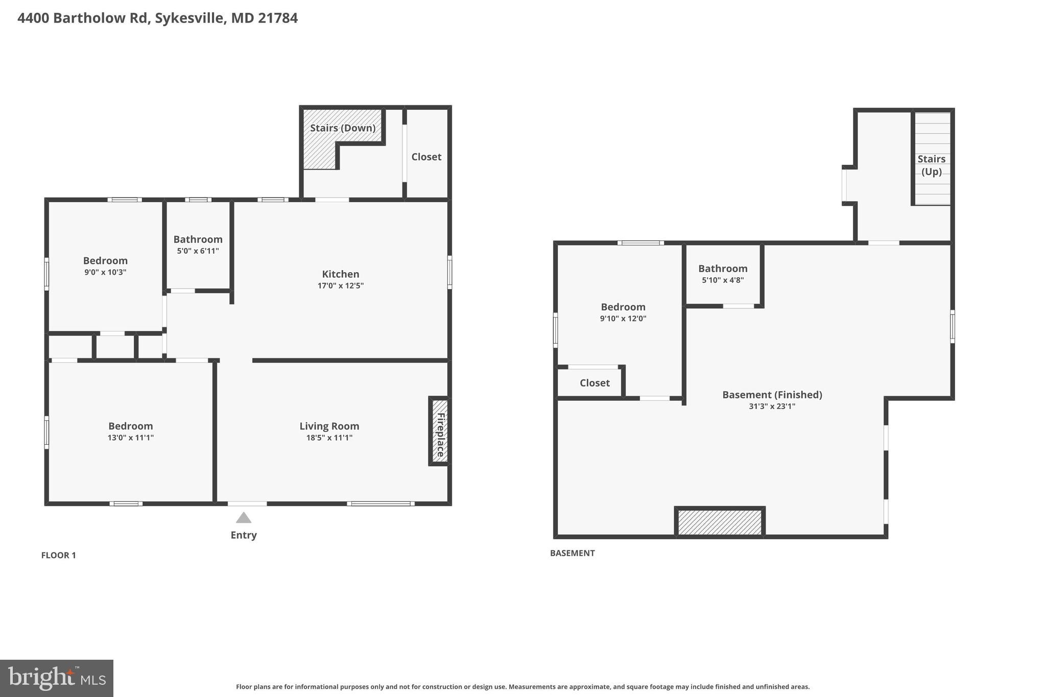 4400 Bartholow Road Sykesville, MD 21784 - Photo 45 of 45 floor plan