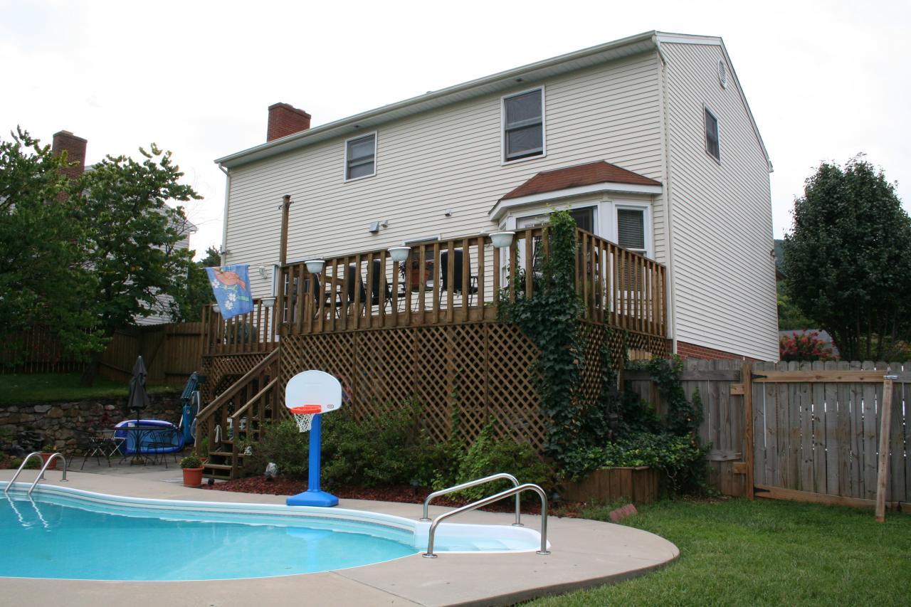rear of house