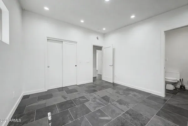 a view of an empty room with a empty space