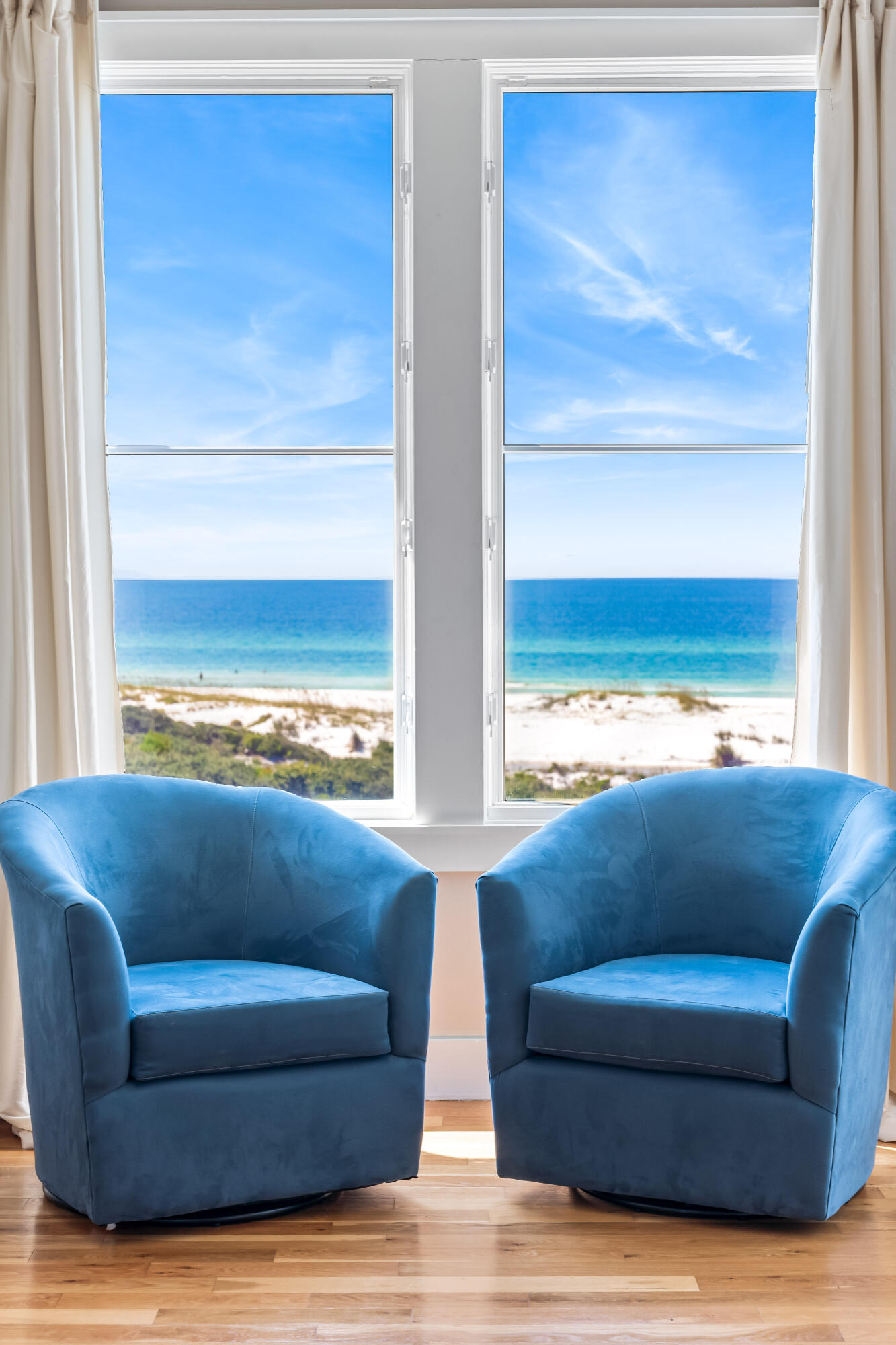 337 Bridge Lane, Unit 421B Watersound, FL 32461 - Photo 29 of 55 a living room with couches and kitchen view