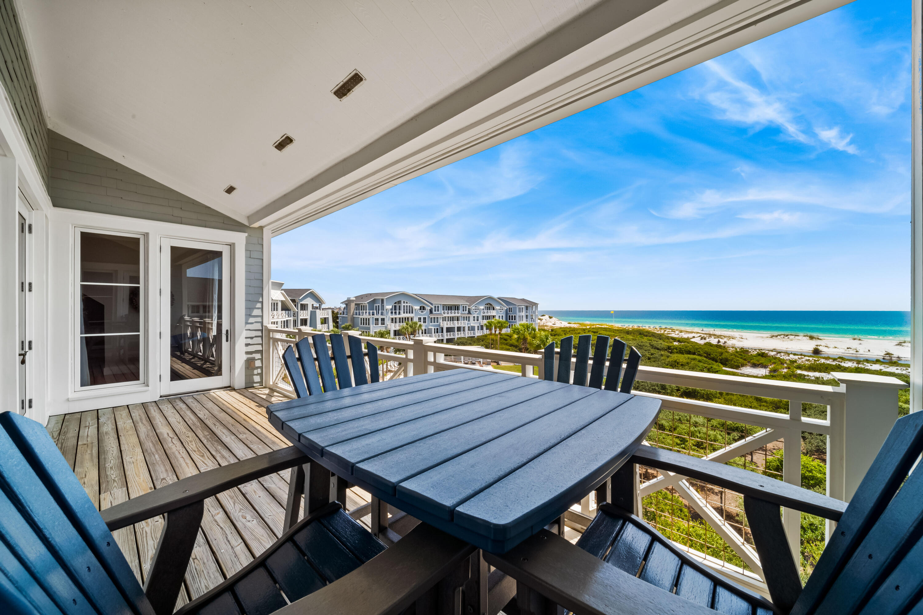 337 Bridge Lane, Unit 421B Watersound, FL 32461 - Photo 44 of 55 a view of a balcony with furniture