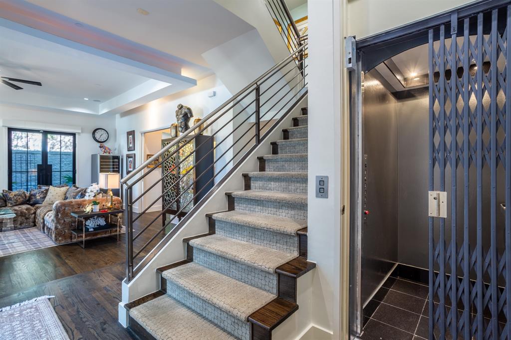 2630 Welborn Street Dallas, TX 75219 - Photo 14 of 40 a view of entryway and hall with wooden floor