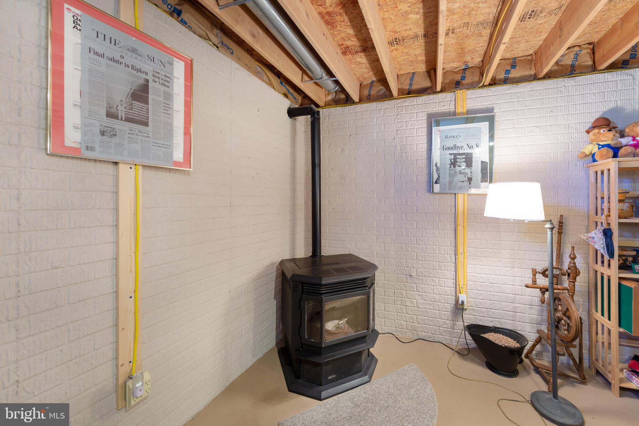 198 Clubhouse Road Delta, PA 17314 - Photo 37 of 37 FULL BASEMENT WITH PELLET STOVE !!