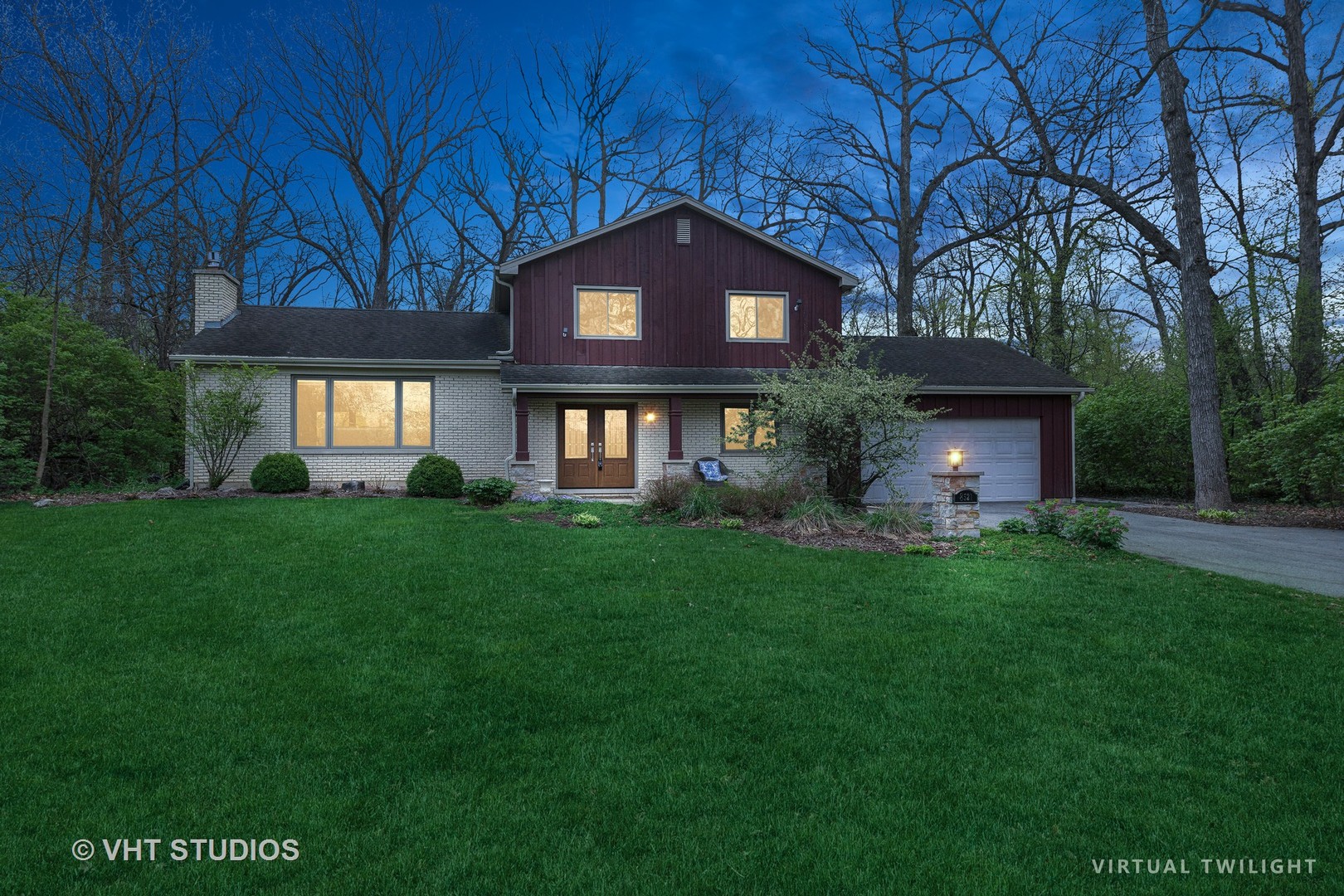 8521 Una Avenue Naperville, IL 60565 - Photo 3 of 41 a front view of a house with garden