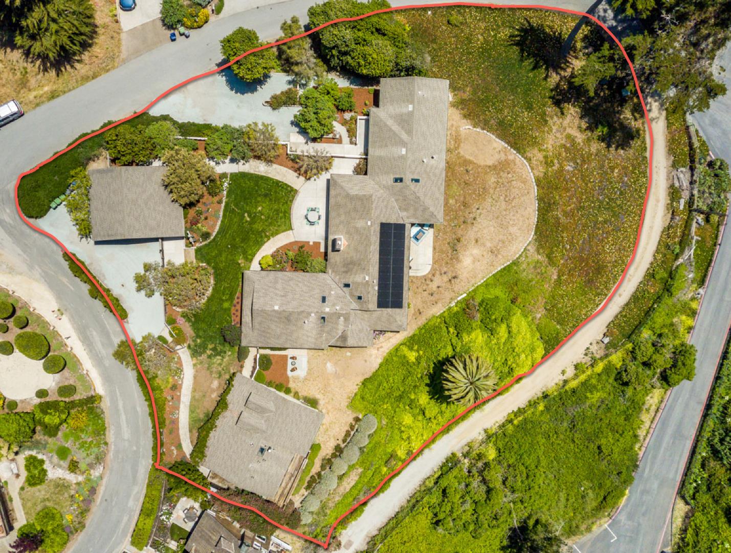 24 Cresta Way La Selva Beach, CA 95076 - Photo 20 of 23 an aerial view of a house with swimming pool