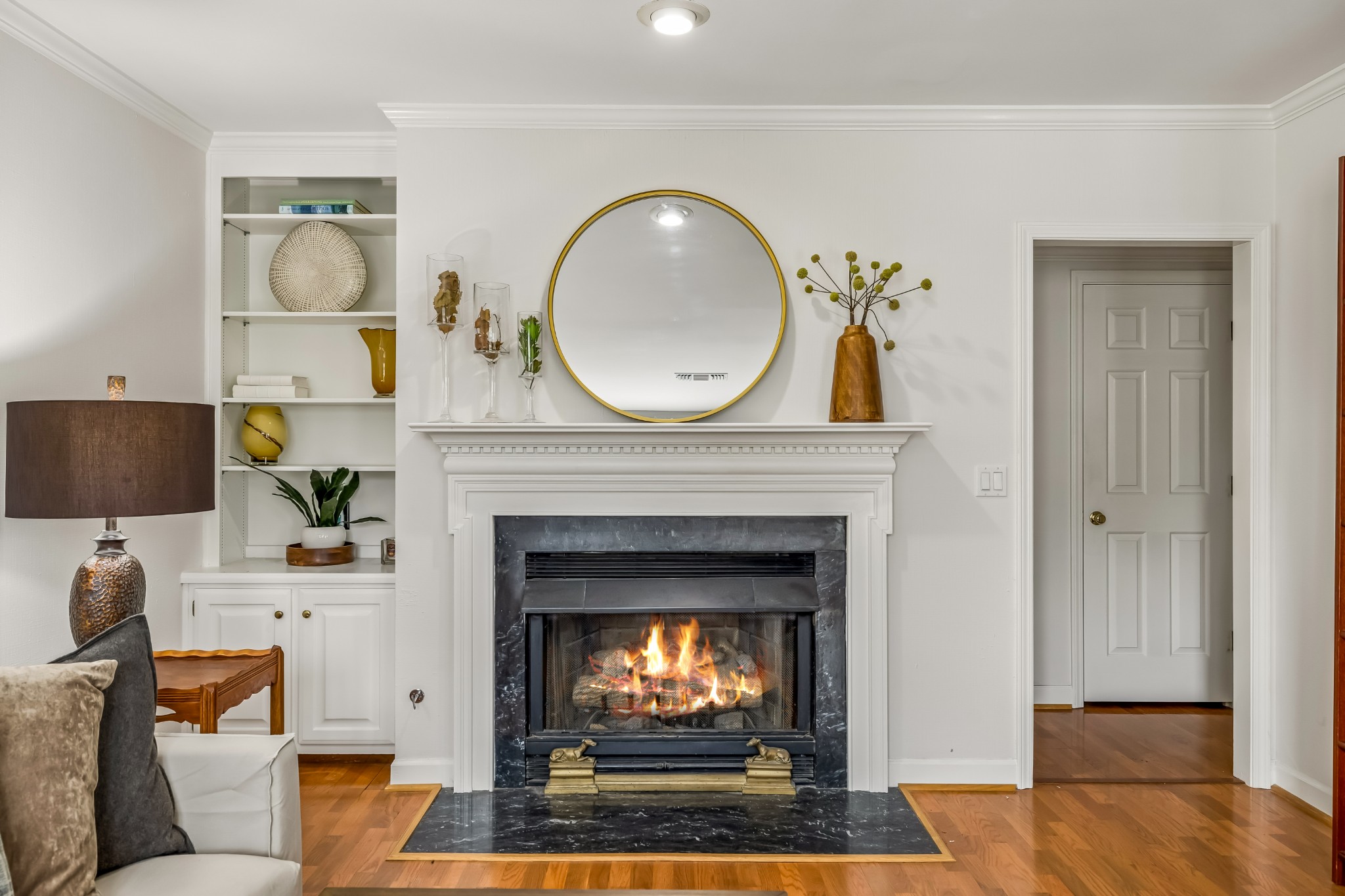536 General George Patton Road Nashville, TN 37221 - Photo 3 of 39 a living room with furniture and a fireplace