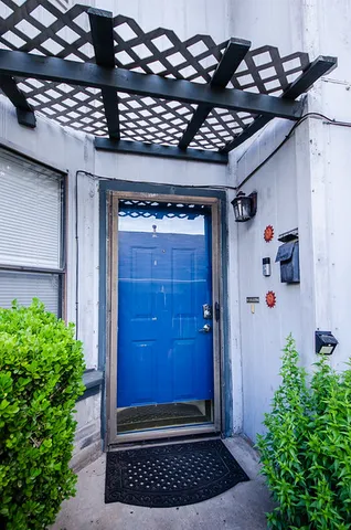 a view of an entryway door