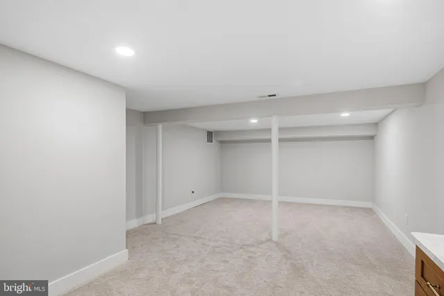 a view of an empty room