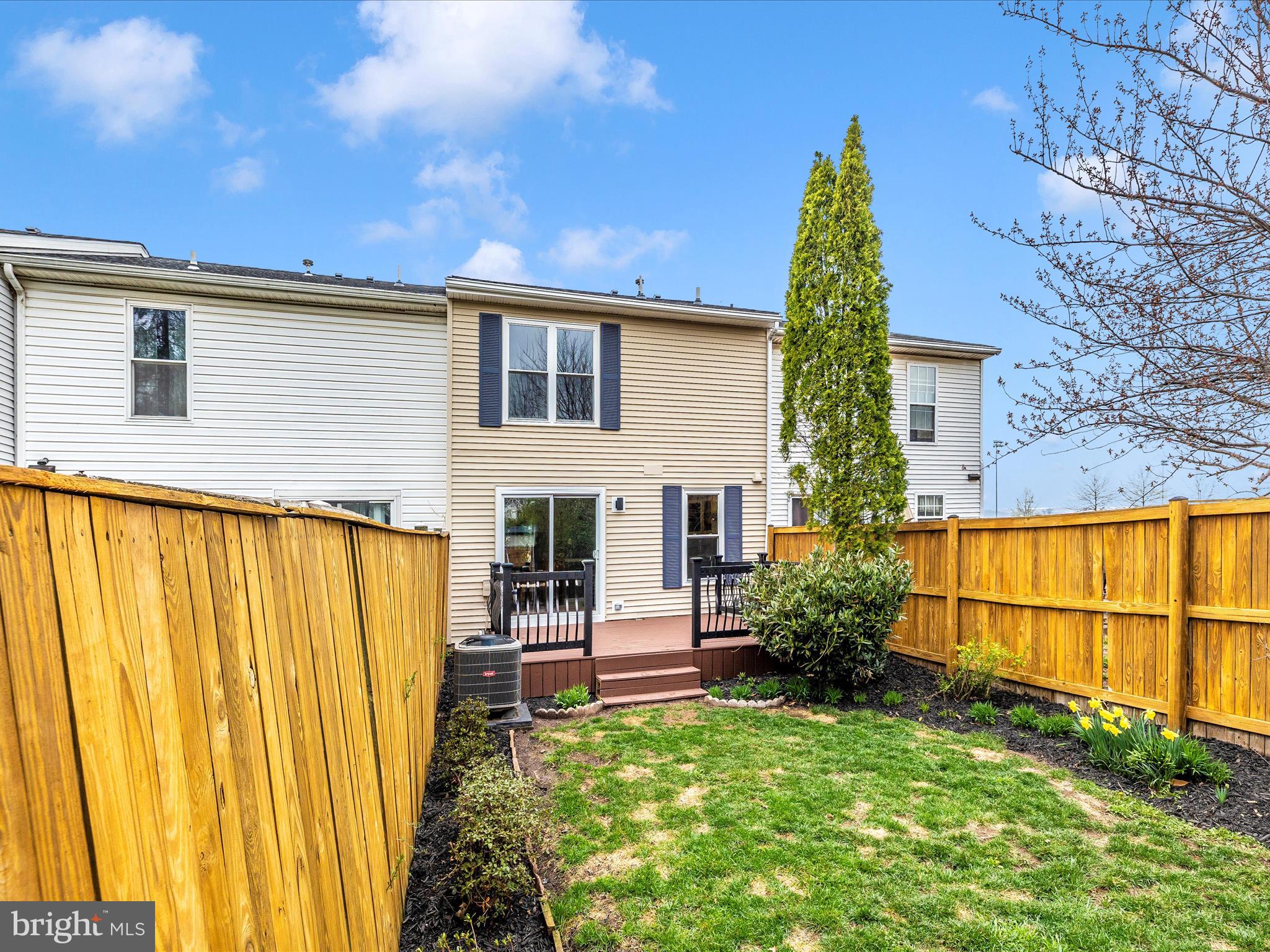 1127 Daffodil Drive Frederick, MD 21703 - Photo 48 of 61 a backyard of a house with plants and wooden fence