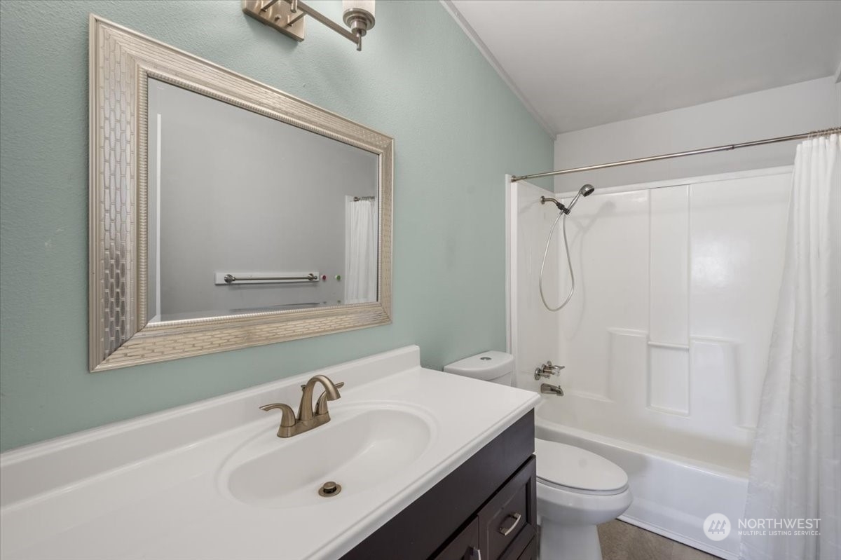 815 Carlson Road Snohomish, WA 98290 - Photo 20 of 21 a bathroom with a sink a toilet and shower