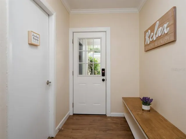 a room with storage and utility