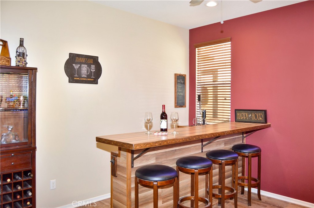 166 Fox Lane Calimesa, CA 92320 - Photo 27 of 76 Fun, Custom Bar in the Back of the Dining Room with Kegerator Included