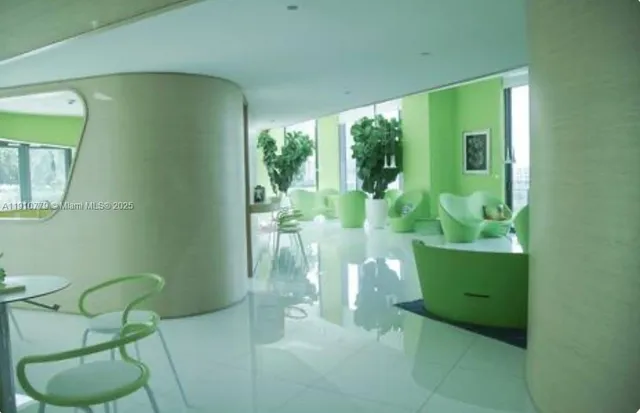 a balcony with city view