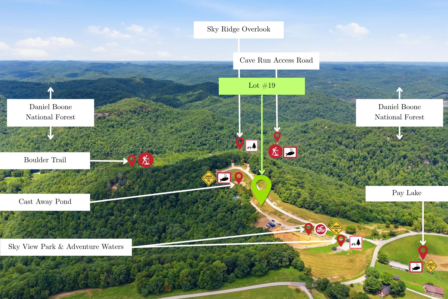 Lot #19 Sky Ridge Way Denniston, KY 40316 - Photo 2 of 3 Lot Location & Asset photo